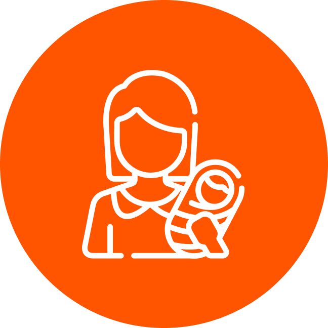 Icon - Maternity  DNA test - Circle